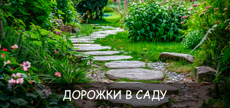 Дорожки в саду: материалы и дизайн